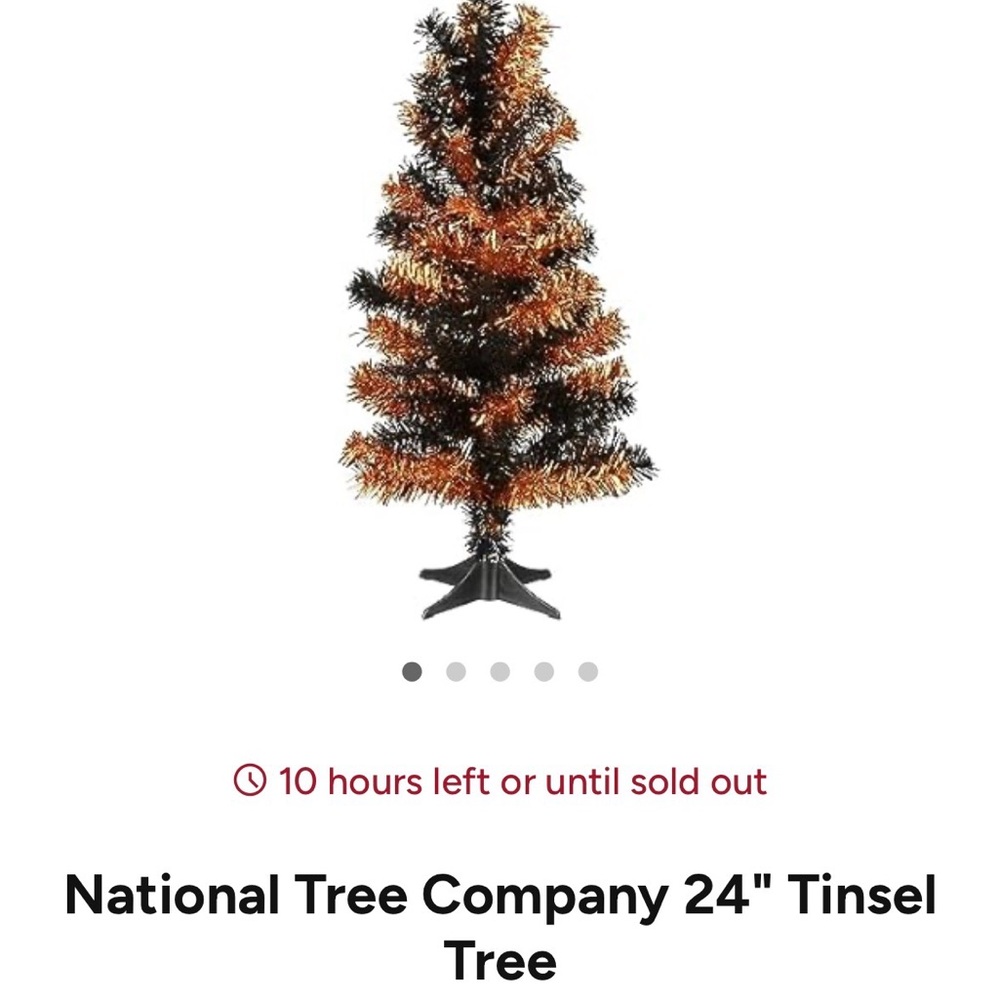 National Tree Company 24" Tinsel Tree
